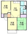 水島臨海鉄道水島本線/西富井駅 徒歩29分 2階 築27年 3DKの間取り