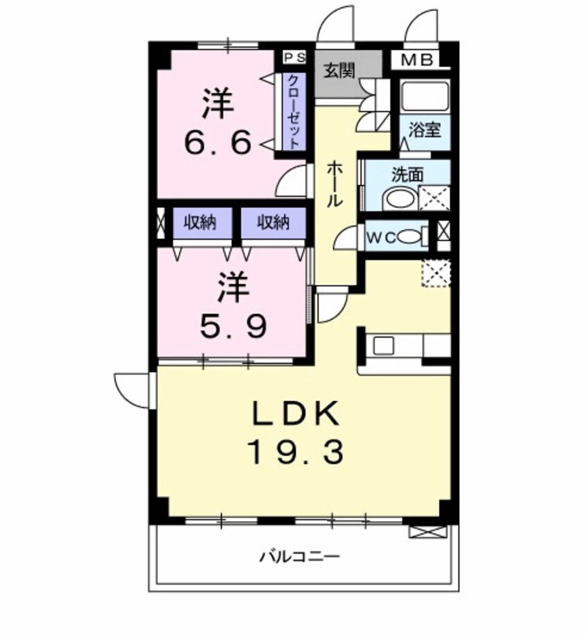 間取図 シャン・ド・フルール