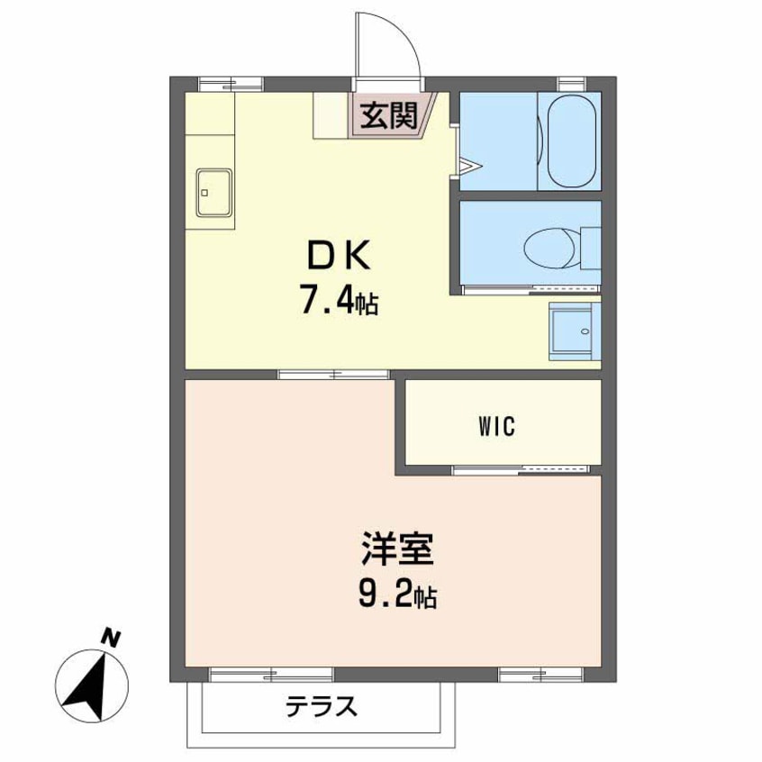 間取図 ハイツタンポポ　Ｂ棟