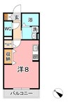 山陽本線（中国）/新倉敷駅 徒歩58分 1階 築17年 1Rの間取り