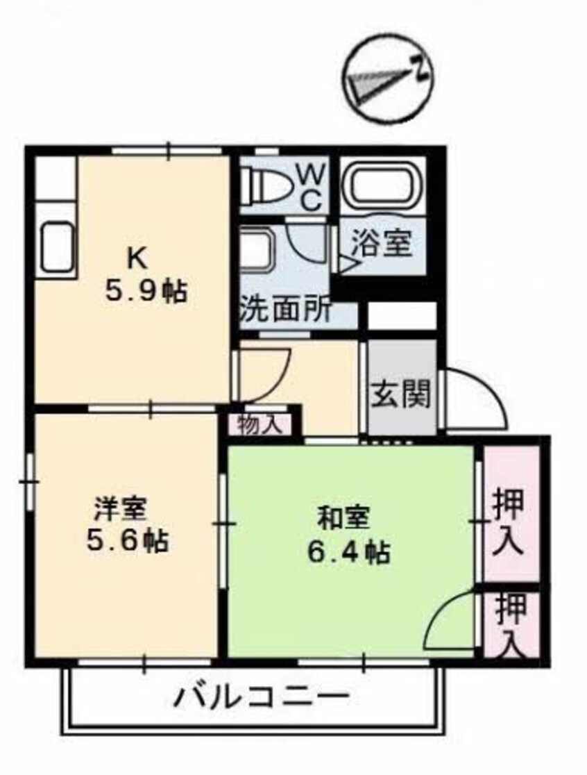 間取図 エクセルヴィオラ　Ｂ棟