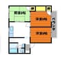 パークサイド小野A 3DKの間取り