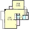 水島臨海鉄道水島本線/球場前駅 徒歩12分 1階 築31年 1LDKの間取り