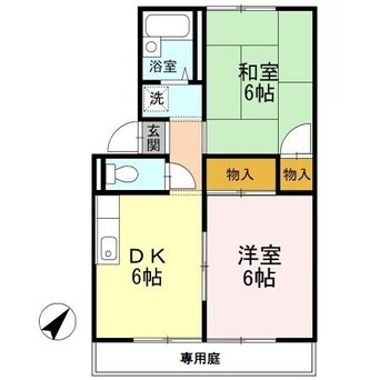 間取図 プレジール佐藤　A棟