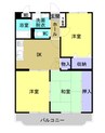 吉備線<桃太郎線>/東総社駅 徒歩8分 3階 築23年 3DKの間取り