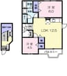 ヴィラフロ－ラＢ 2LDKの間取り