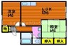 山陽本線（中国）/岡山駅 バス:30分:停歩5分 2階 築35年 2LDKの間取り