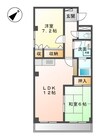 サンピア大福 2LDKの間取り