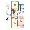 カシータ殿畑 2DKの間取り