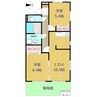 グランフィネス 2LDKの間取り