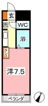 フォーバス　I 1Kの間取り