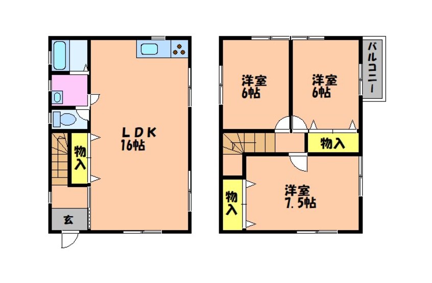 間取図 平井借家