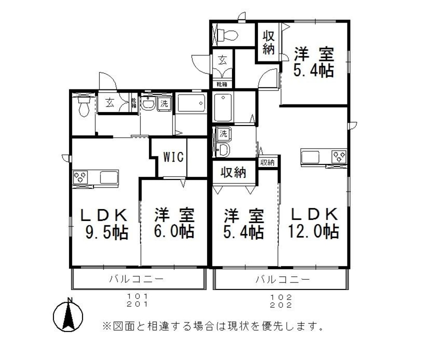 間取図 ティエラB