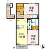 ホロン 2LDKの間取り