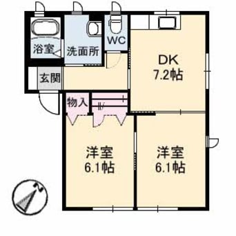 間取図 グリーンノート　Ｄ棟