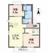 セトル　竜の口　Ｂ棟 2LDKの間取り