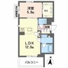 ビィアン　アテリア 1LDKの間取り