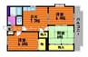 伯備線/総社駅 徒歩13分 2階 築19年 3DKの間取り