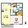 恵比寿Ⅰ 1LDKの間取り