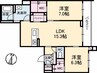シエルコート　南棟 2LDKの間取り