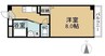 イーグルⅡ 1Kの間取り