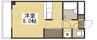プレアール笹沖 1Kの間取り