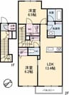 ドルモベーネ 2LDKの間取り