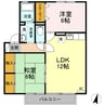 ファミーユ・ヴィラ　C棟 2LDKの間取り