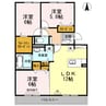 シャルム　B棟 3LDKの間取り