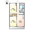 グリーンハイツ 2DKの間取り