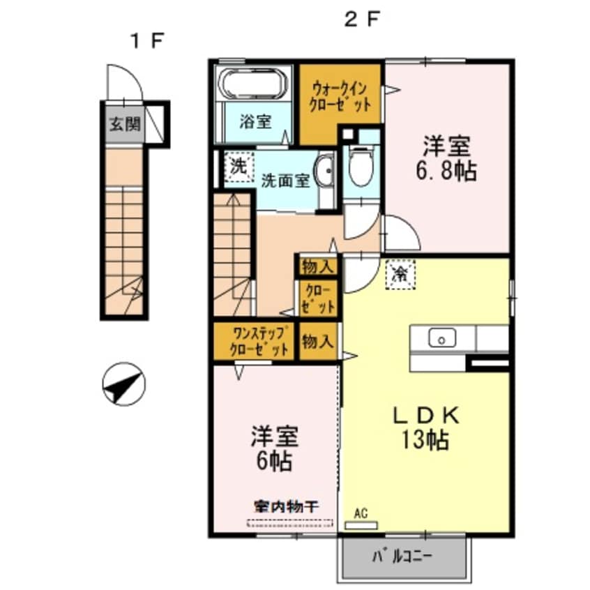 間取図 ファーシル　B棟