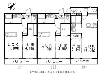 間取図 ＡＢＩＬＩＴＹ　Ｍ