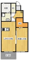 タラッサ 1LDKの間取り