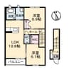 グランマスト茶屋町　Ｄ棟 2LDKの間取り