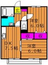 山陽本線（中国）/新倉敷駅 徒歩27分 1階 築23年 2DKの間取り