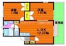 グレースフル大福　Ｂ棟 2LDKの間取り