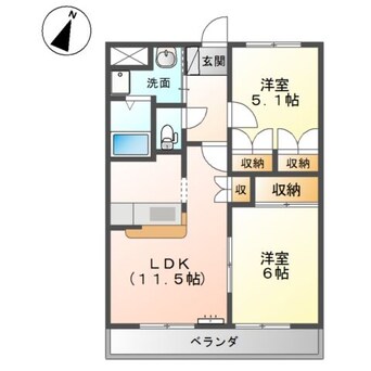間取図 水島臨海鉄道水島本線/弥生駅 徒歩12分 1階 築22年