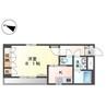 アップフィールド新倉敷 1Kの間取り