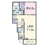 山陽本線（中国）/新倉敷駅 徒歩22分 1階 1年未満 1LDKの間取り