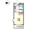 エスポワール老松 1Kの間取り