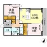 フラネーヴェ 2LDKの間取り