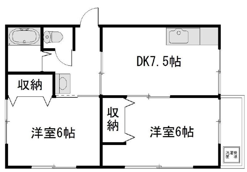 間取図 エムズコート妹尾