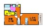 山陽本線（中国）/倉敷駅 徒歩40分 3階 築6年 1LDKの間取り