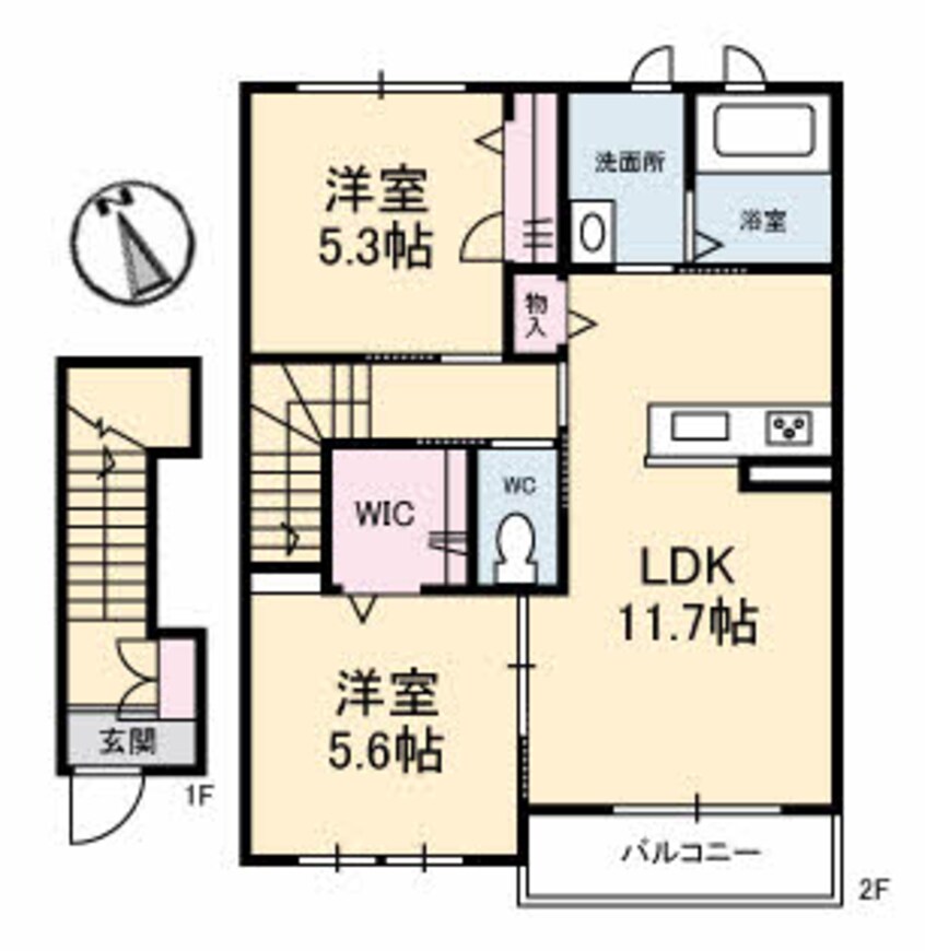 間取図 グリナージュⅡ