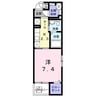 エテルノ・ミサオ 1Kの間取り