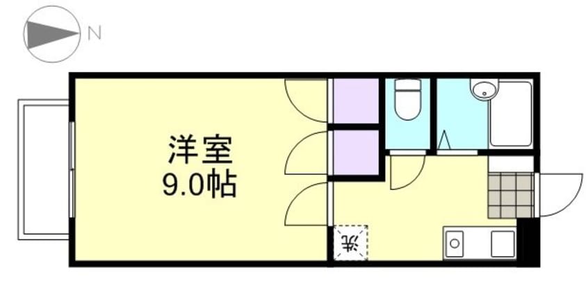 間取図 サン・コーポ水島B棟