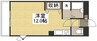 パーク三同 1Rの間取り