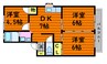 瀬戸大橋線/上の町駅 徒歩2分 1階 築34年 3DKの間取り