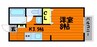 ネクスト東塚 1Kの間取り