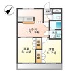サンモール 2LDKの間取り